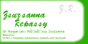 zsuzsanna repassy business card